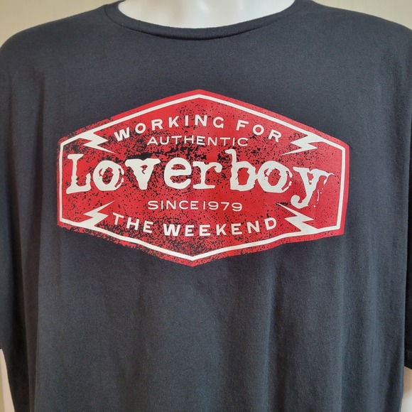 Second Sun Working For The Weekend Tshirt 3XL Black With Red And White Graphic - Picture 2 of 5